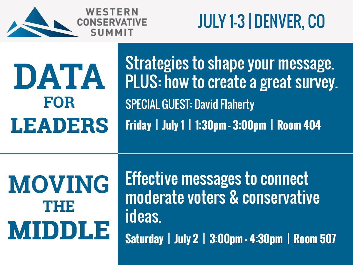 Join PTM for two great sessions at the Western Conservative Summit